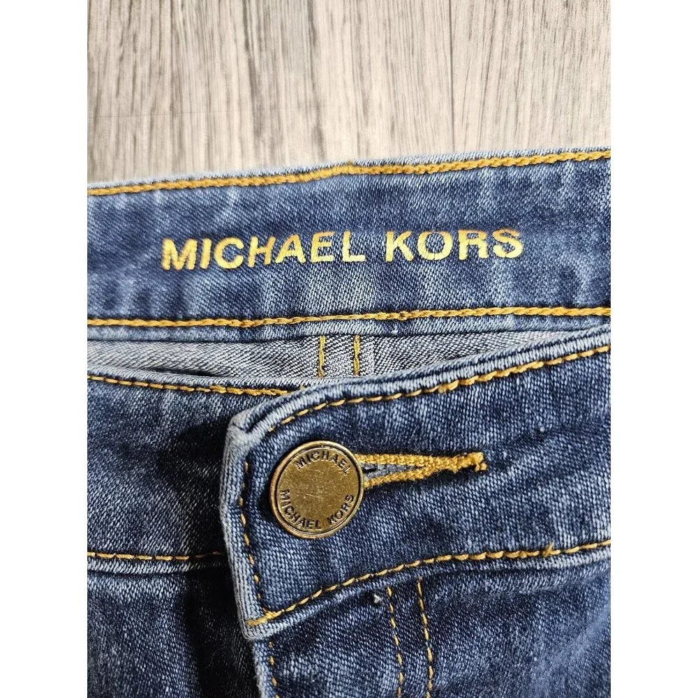 Michael‎ Kors Jeans Womens 10 Blue Skinny Denim Pants Stretch Classic Style